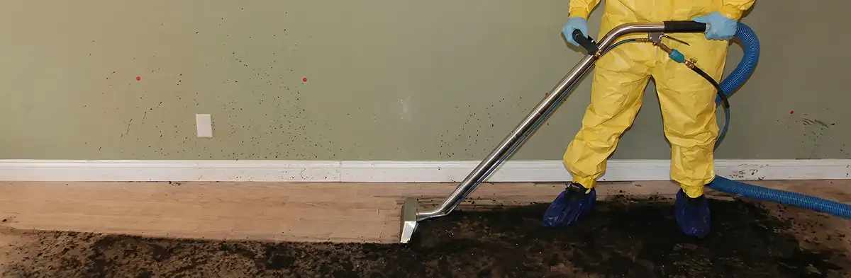 sewage removal service performing deep cleaning and extraction of sewage from an indoor area in Madison, WI